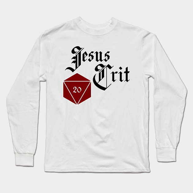 Jesus Crit Long Sleeve T-Shirt by nochi